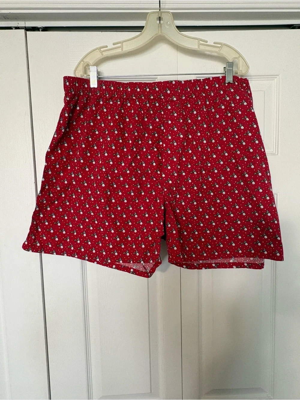 Vineyard Vines Red Holiday Micro-Print Boxer Shorts